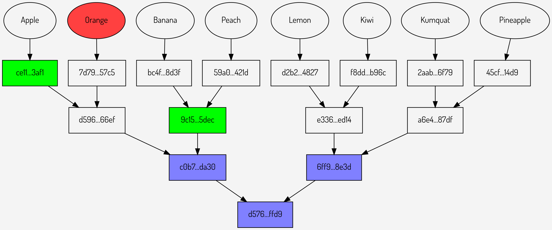 Repeated proofs using an extended Merkle root