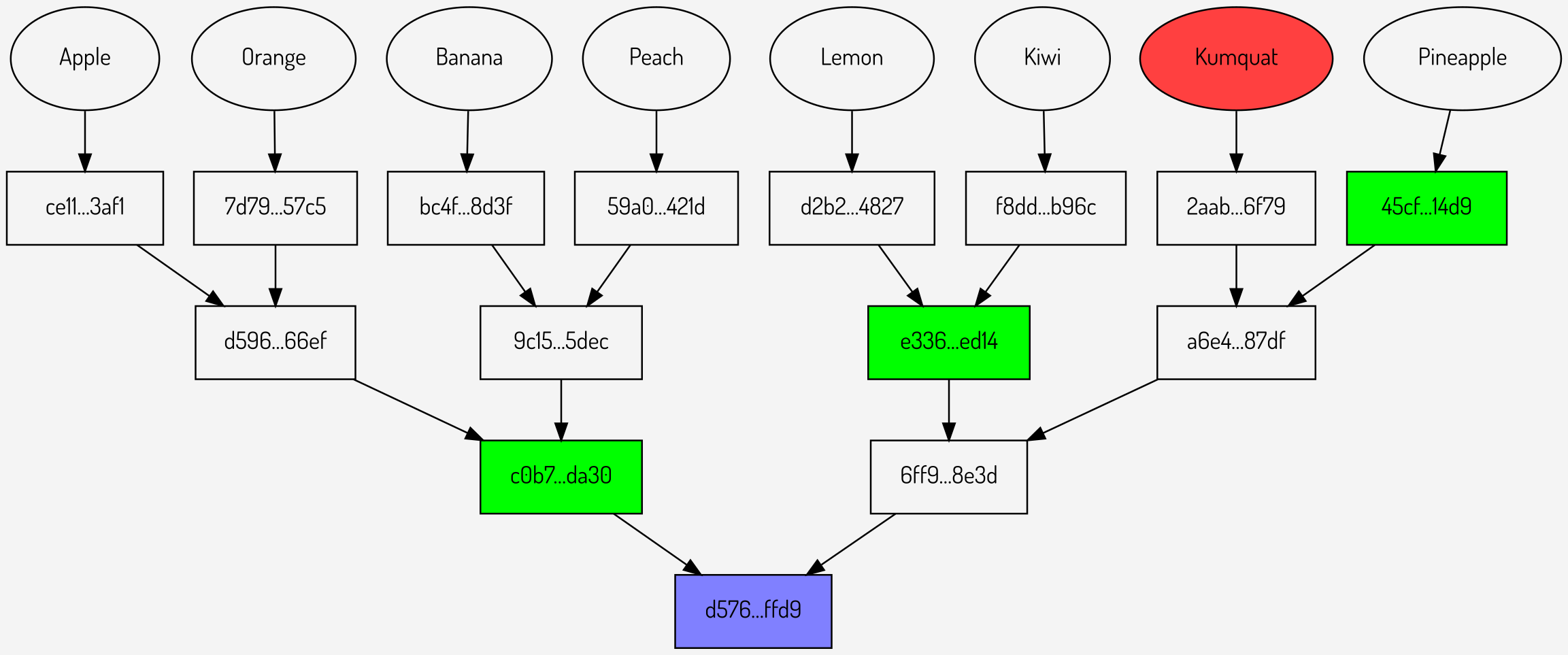 Repeated proofs using the same Merkle root